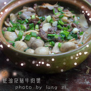 蚝油杂菇牛肉煲