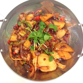 干锅五花肉土豆片