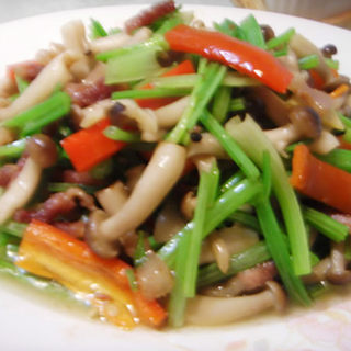 玉蕈芹菜炒肉