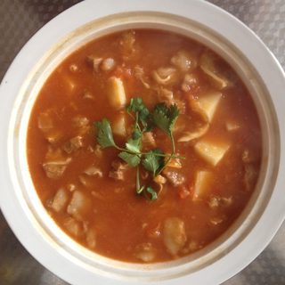西红柿土豆炖牛腩