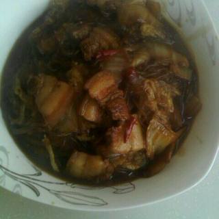 肉烧大白菜粉丝