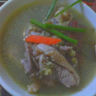 土伏苓绿豆土鸭汤