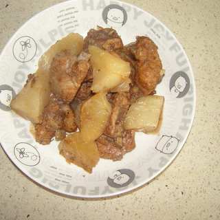 白萝卜炖排骨