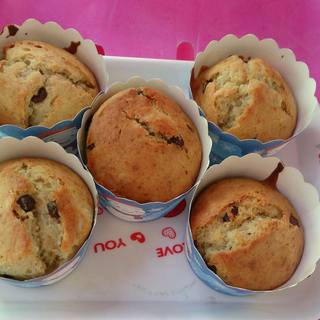 香蕉巧克力马芬（松饼法）