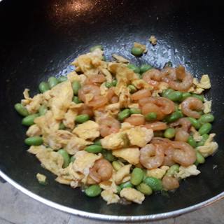 虾仁毛豆炒蛋