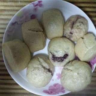 全麦红豆玉米馒头