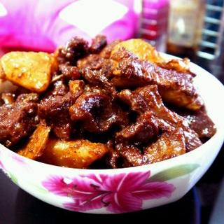 排骨鸡胗压土豆