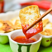 炕豆腐佐蕃茄酱