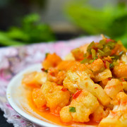 蒜蓉辣椒酱炒花菜