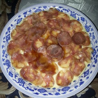 香肠炖蛋