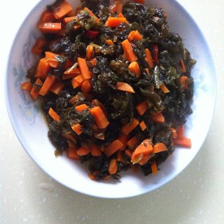 石岙苔炒胡萝卜