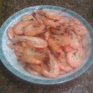 水煮虾