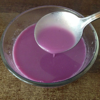奶香紫薯糊