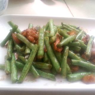 猪肉炒豆角