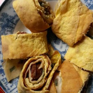 香肠鸡蛋煎饼