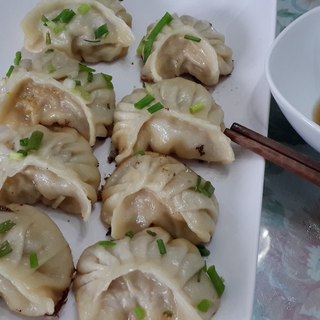 韭黄菌菇煎饺