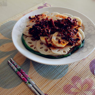 陕味辣油炝莲菜