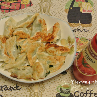 韭菜净饺和韭菜煎饺