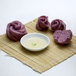 紫薯玫瑰花馒头