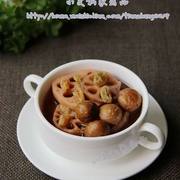 莲藕栗子糖水