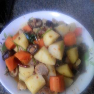 麻辣香菇土豆丁