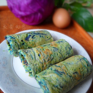 紫甘蓝鸡蛋卷