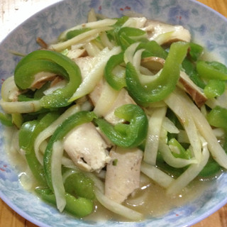 青椒茭白炒香干