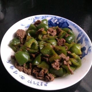 青椒炒牛肉