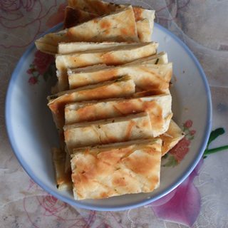 香脆葱油千层饼