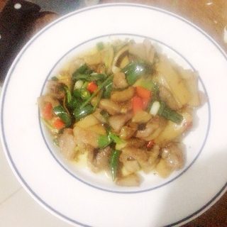 杏鲍菇炒肉片