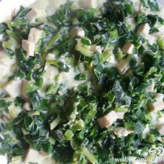 蒸拔丝韭菜鸡蛋