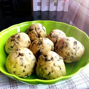 芹菜叶玉米面窝头