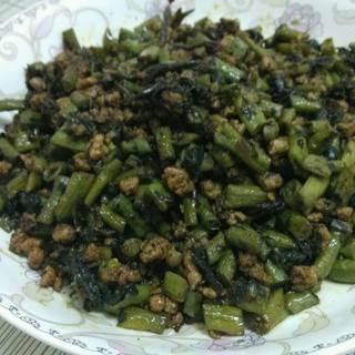 橄榄菜肉沫豆角