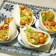 牛肉酱蔬菜蚬壳粉