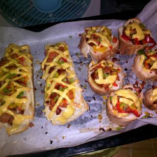 彩椒香肠芝士焗烤