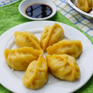 南瓜柳叶蒸饺