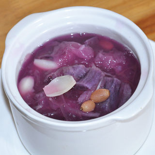 紫薯百合银耳羹