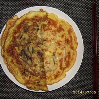 梅菜笋丝鸡蛋煎饼