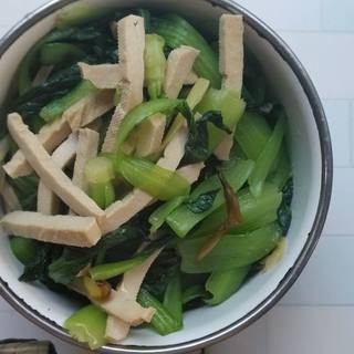 青菜炒豆腐干