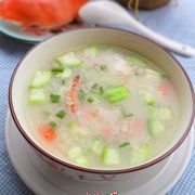 蟹粉丝瓜粥