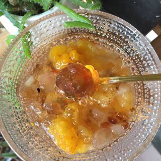 金耳桃胶皂角粥